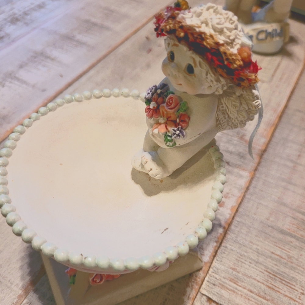 Like new Vintage Dreamsicles Potpourri Angel Dish